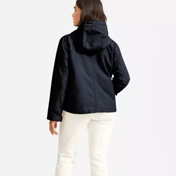 EVERLANE The ReNew Water-Resistant Hooded Windbreaker in Dark Navy Sz S - Picture 2 of 13